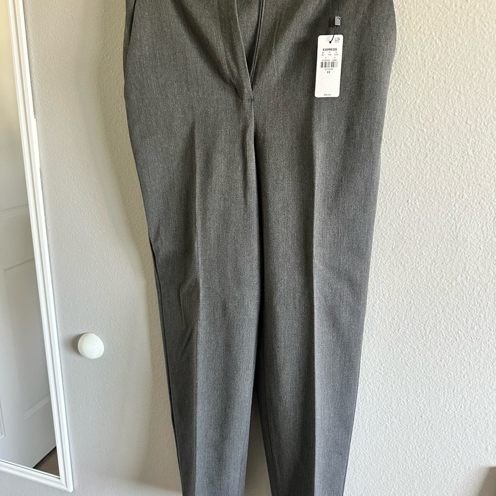 Express Women's Gray Straight Leg Pants